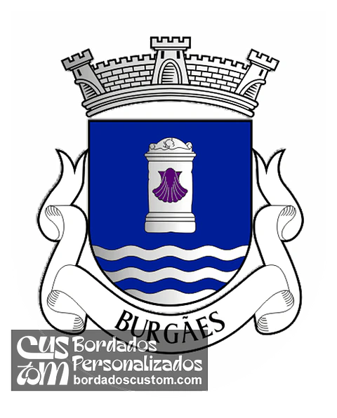 Emblema Bordado Antiga Freguesia de Burgães (Santo Tirso, Porto)