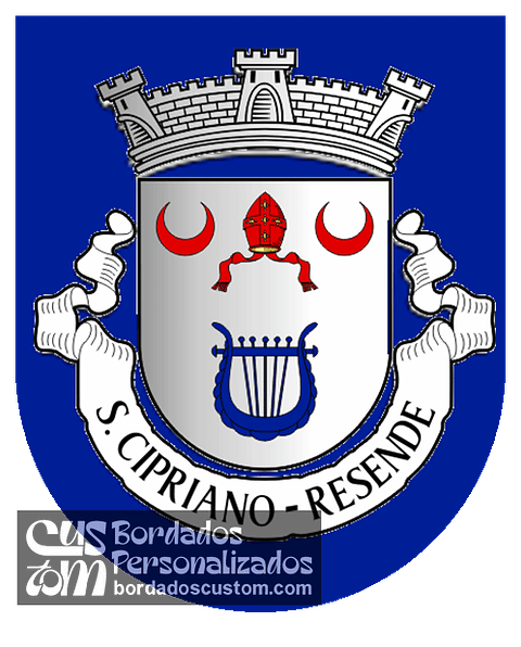 Emblema Bordado Freguesia de São Cipriano (Resende, Viseu)