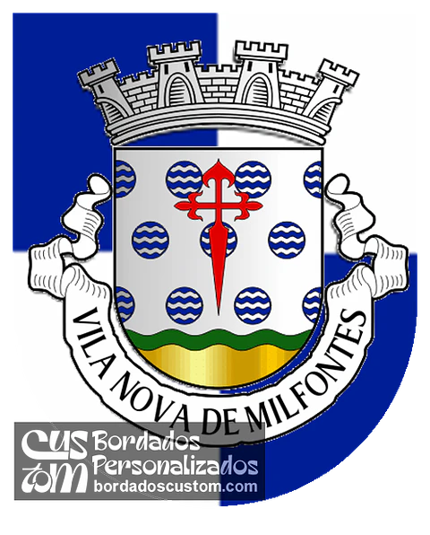 Emblema Bordado Freguesia de Vila Nova de Milfontes (Odemira, Beja)