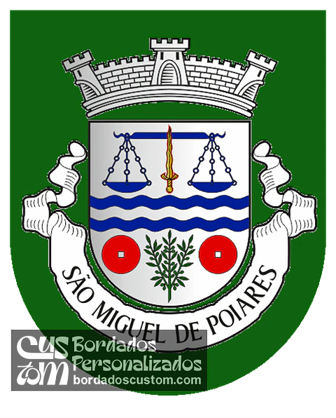 Emblema Bordado Freguesia de São Miguel de Poiares (Vila Nova de Poiares, Coimbra)