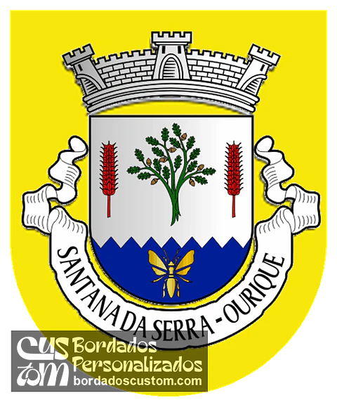 Emblema Bordado Freguesia de Santana da Serra (Ourique, Beja)