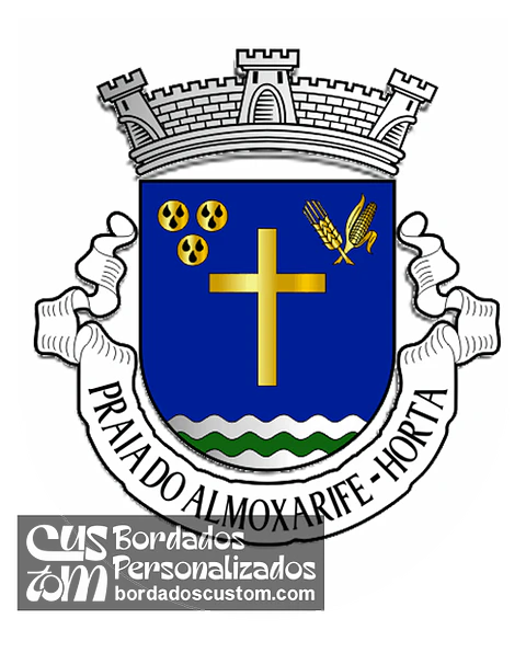 Emblema Bordado Freguesia de Praia do Almoxarife (Horta, Açores)
