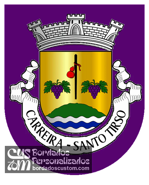 Emblema Bordado Antiga Freguesia de Carreira (Santo Tirso, Porto)