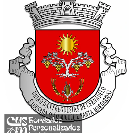 Emblema Bordado Freguesia de Cernadelo e Lousada (São Miguel e Santa Margarida) (Lousada, Porto) 1