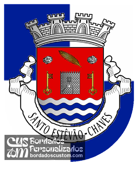 Emblema Bordado Freguesia de Santo Estêvão (Chaves, Vila Real)