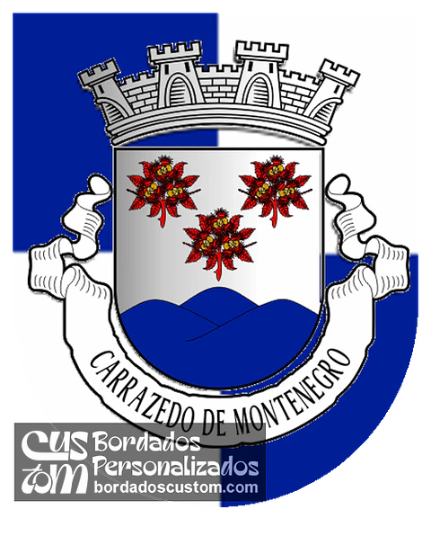Emblema Bordado Antiga Freguesia de Carrazedo de Montenegro (Valpaços, Vila Real)