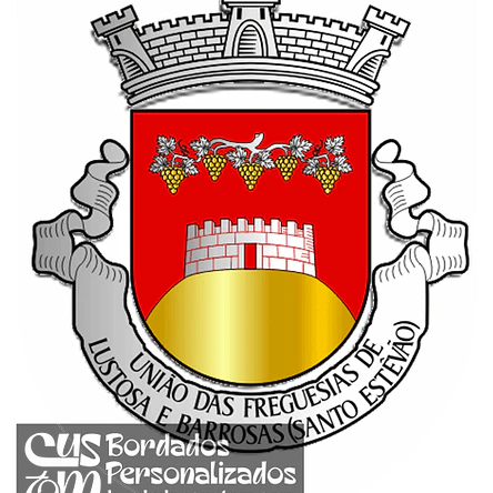 Emblema Bordado Freguesia de Lustosa e Barrosas (Santo Estêvão) (Lousada, Porto) 1