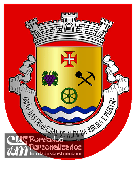 Emblema Bordado Freguesia de Além da Ribeira e Pedreira (Tomar, Santarém)