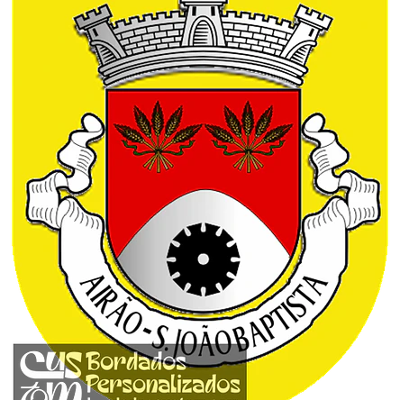 Emblema Bordado Antiga Freguesia de Airão (São João Baptista) (Guimarães, Braga) 1