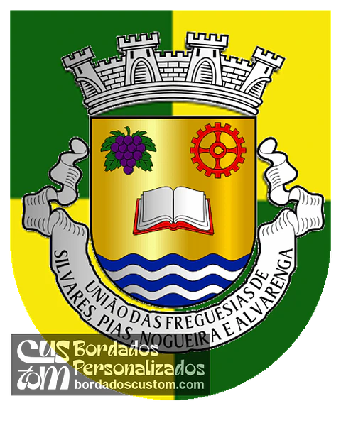 Emblema Bordado Freguesia de Silvares, Pias, Nogueira e Alvarenga (Lousada, Porto)