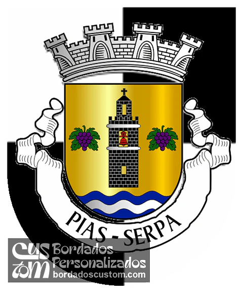 Emblema Bordado Freguesia de Pias (Serpa, Beja)