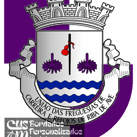 Emblema Bordado Freguesia de Carreira e Refojos de Riba de Ave (Santo Tirso, Porto) 1