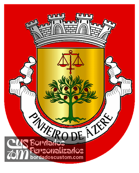 Emblema Bordado Freguesia de Pinheiro de Ázere (Santa Comba Dão, Viseu)