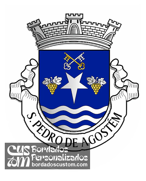 Emblema Bordado Freguesia de São Pedro de Agostém (Chaves, Vila Real)