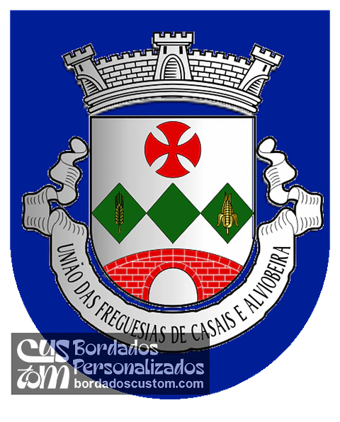 Emblema Bordado Freguesia de Casais e Alviobeira (Tomar, Santarém)