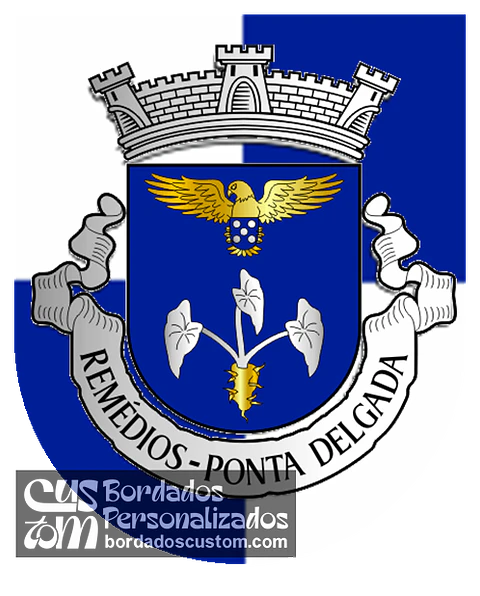 Emblema Bordado Freguesia de Remédios (Ponta Delgada, Açores)