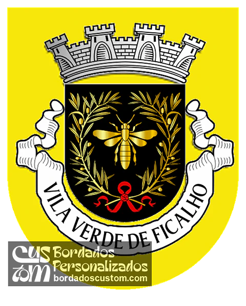 Emblema Bordado Freguesia de Vila Verde de Ficalho (Serpa, Beja)