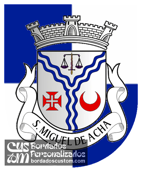Emblema Bordado Freguesia de São Miguel de Acha (Idanha-a-Nova, Castelo Branco)