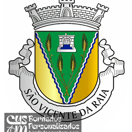 Emblema Bordado Freguesia de São Vicente (Chaves, Vila Real) 1