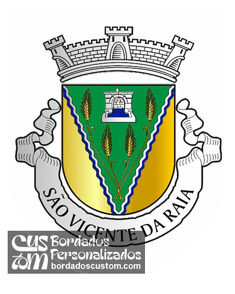 Emblema Bordado Freguesia de São Vicente (Chaves, Vila Real)