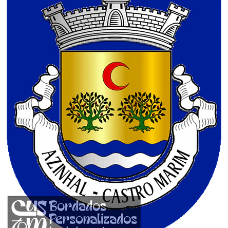 Emblema Bordado Freguesia de Azinhal (Castro Marim, Faro) 1