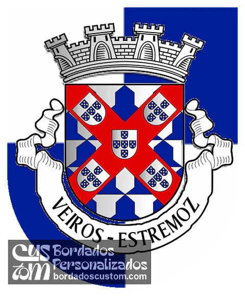 Emblema Bordado Freguesia de Veiros (Estremoz, Évora)