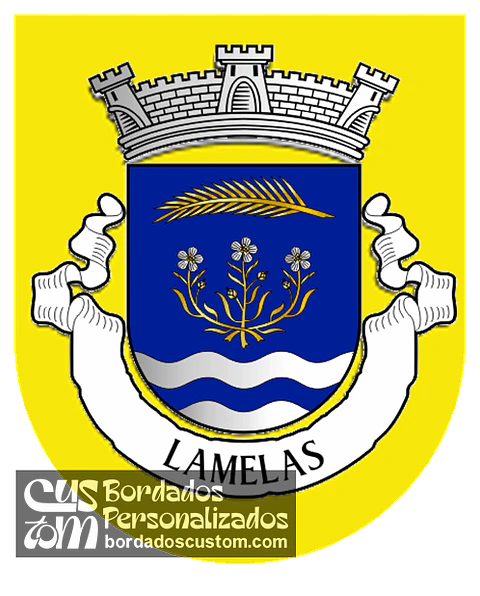 Emblema Bordado Antiga Freguesia de Lamelas (Santo Tirso, Porto)