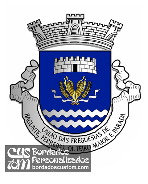 Emblema Bordado Freguesia de Bagunte, Ferreiró, Outeiro Maior e Parada (Vila do Conde, Porto)