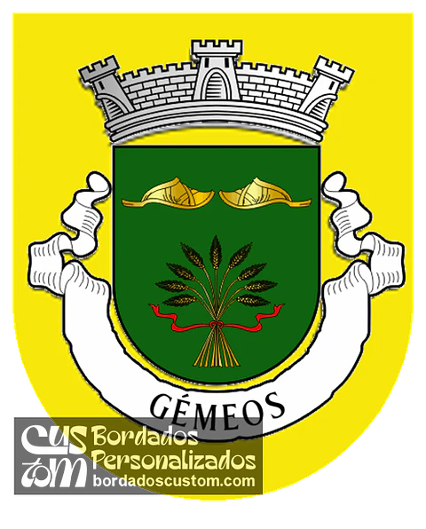 Emblema Bordado Antiga Freguesia de Gémeos (Guimarães, Braga)