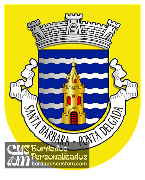 Emblema Bordado Freguesia de Santa Bárbara (Ponta Delgada, Açores)
