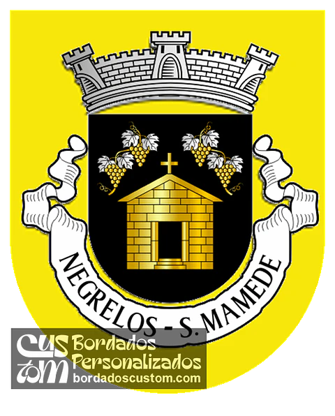 Emblema Bordado Antiga Freguesia de Negrelos (São Mamede) (Santo Tirso, Porto)