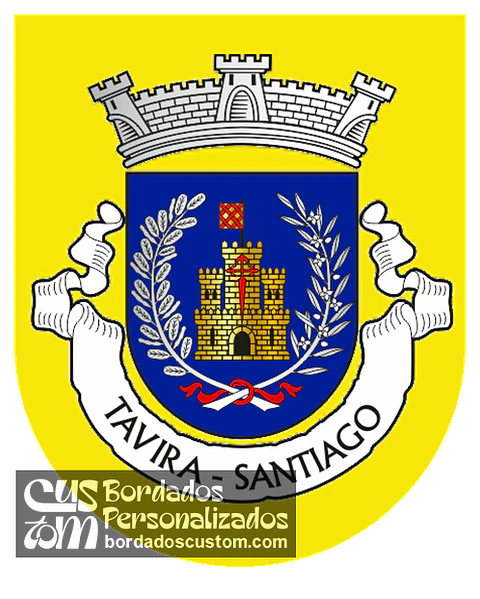 Emblema Bordado Antiga Freguesia de Tavira (Santiago) (Tavira, Faro)