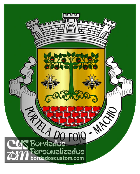 Emblema Bordado Freguesia de Portela do Fojo-Machio (Pampilhosa da Serra, Coimbra)