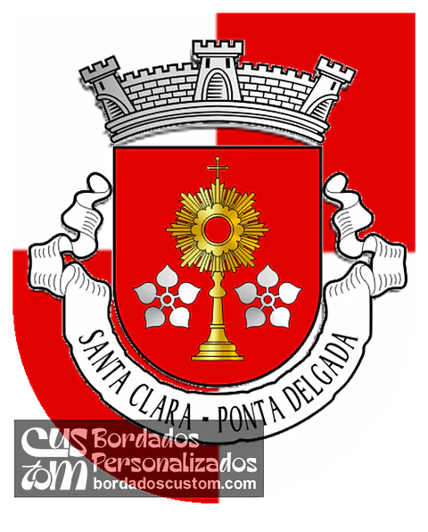 Emblema Bordado Freguesia de Santa Clara (Ponta Delgada, Açores)
