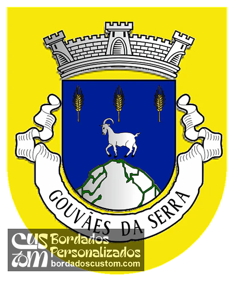 Emblema Bordado Antiga Freguesia de Gouvães da Serra (Vila Pouca de Aguiar, Vila Real)