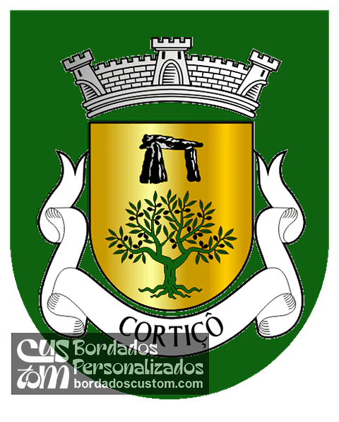 Emblema Bordado Antiga Freguesia de Cortiçô (Fornos de Algodres, Guarda)