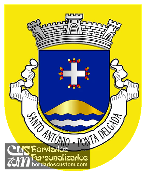 Emblema Bordado Freguesia de Santo António (Ponta Delgada, Açores)