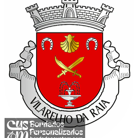 Emblema Bordado Freguesia de Vilarelho da Raia (Chaves, Vila Real) 1
