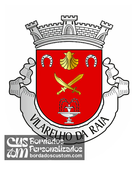 Emblema Bordado Freguesia de Vilarelho da Raia (Chaves, Vila Real)