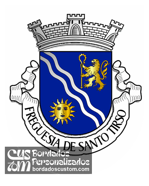 Emblema Bordado Antiga Freguesia de Santo Tirso (Santo Tirso, Porto)