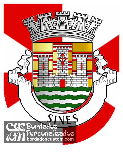 Emblema Bordado Município de Sines (Setúbal)