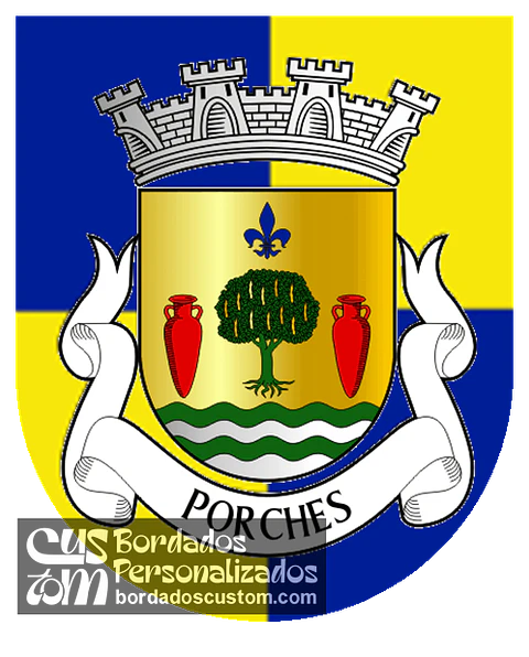 Emblema Bordado Freguesia de Porches (Lagoa, Faro)