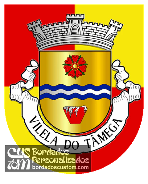 Emblema Bordado Freguesia de Vilela do Tâmega (Chaves, Vila Real)