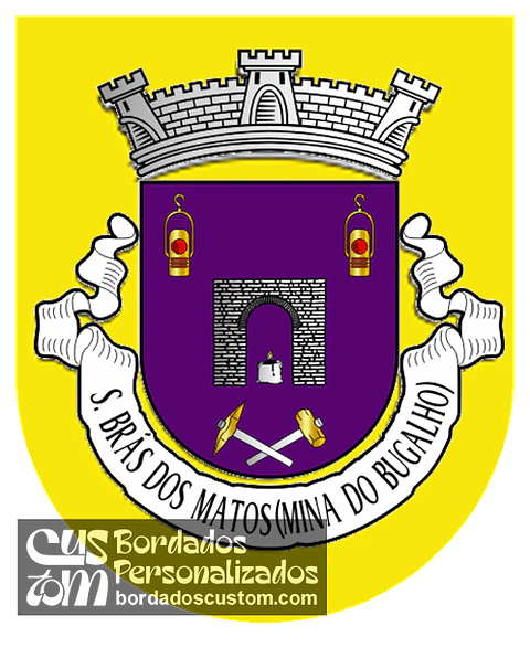 Emblema Bordado Antiga Freguesia de São Brás dos Matos (Mina do Bugalho) (Alandroal, Évora)