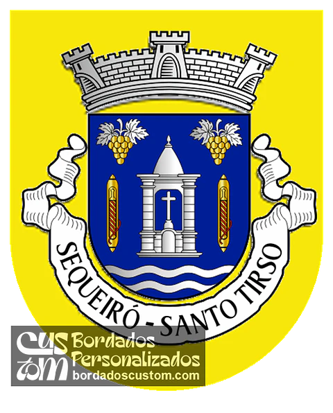 Emblema Bordado Antiga Freguesia de Sequeiró (Santo Tirso, Porto)
