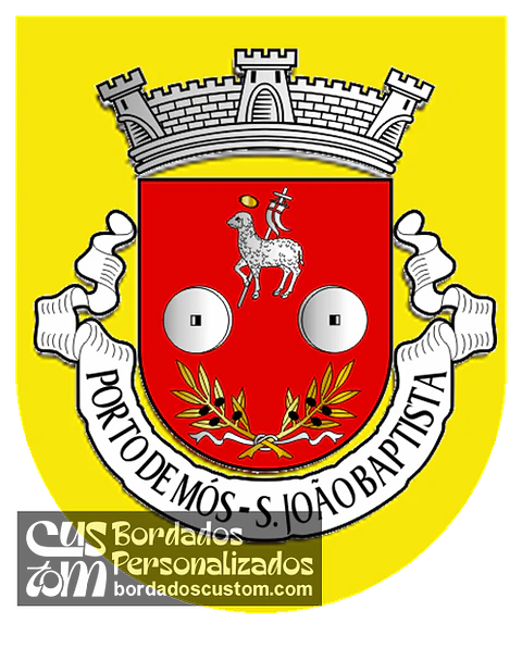 Emblema Bordado Antiga Freguesia de Porto de Mós (São João Baptista) (Porto de Mós, Leiria)