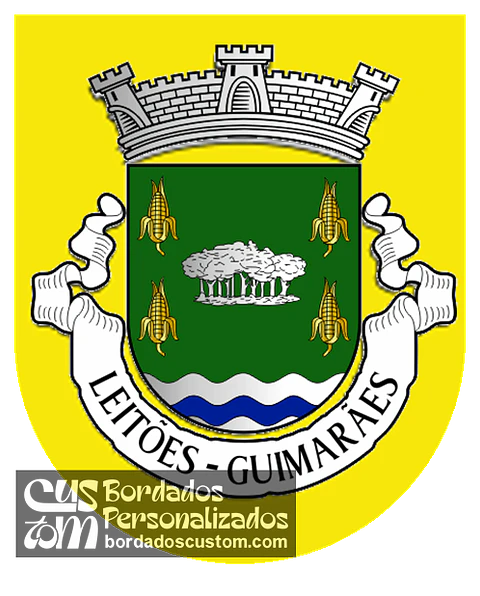 Emblema Bordado Antiga Freguesia de Leitões (Guimarães, Braga)