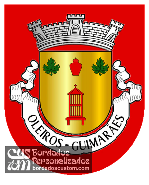 Emblema Bordado Antiga Freguesia de Oleiros (Guimarães, Braga)