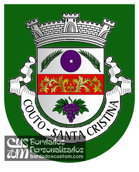 Emblema Bordado Antiga Freguesia de Couto (Santa Cristina) (Santo Tirso, Porto)