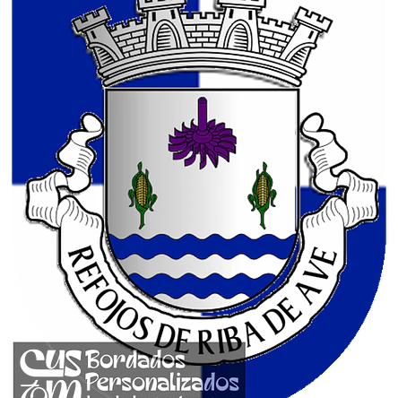 Emblema Bordado Antiga Freguesia de Refojos de Riba de Ave (Santo Tirso, Porto) 1